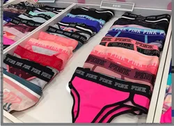 Fashion Women's underwear Pink Colorful  Female Letter Stars Pure Cotton Bikini Panty Seamless Sports Briefs sexy Girl Panties