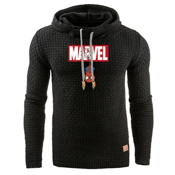 

MARVEL Hoodies Spiderman Men Hoodie Sweatshirts Spring Autumn Men’s Pullover Long Sleeve Hooded Tops Male Sweatshirts Menswear