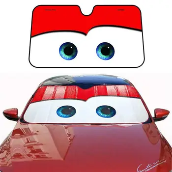 

Car Eyes Heated Windshield Sunshade Car Window Windscreen Protection Red Shade Sun Visor Car Auto Car-covers Sun Cover Sola G9H3