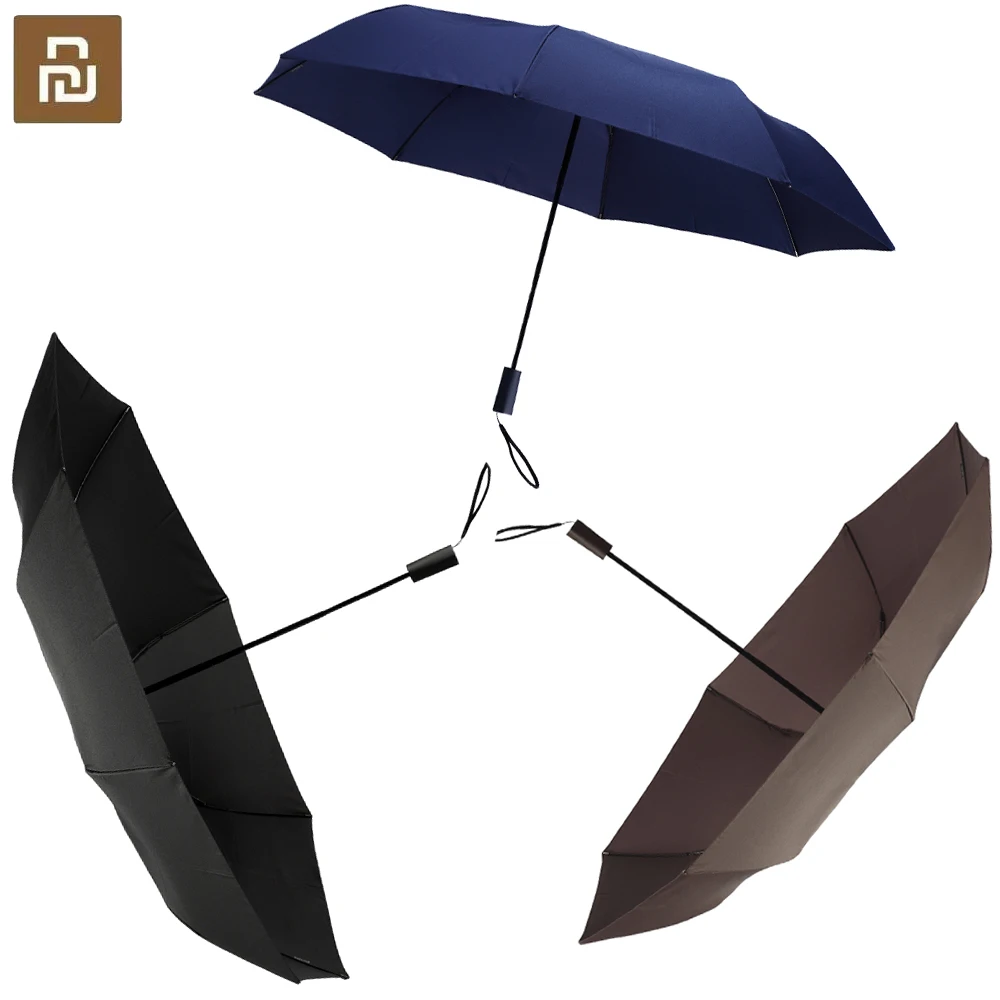 Youpin Rainy Sunny Bumbershoot Aluminum Windproof Waterproof UV Parasol Man woman Summer Winter Sunshade