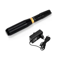 Перманентный полный Профессиональный макияж татуировки машина пистолет Мощный 35000 об./мин поворотная ручка Blaack для бровей губ татуировки принадлежности