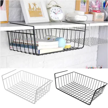 

Hanging Kitchen Iron Storage Shelf Cupboard Desk Practical Mesh Basket Rack Cutting Board Towel Holder Home Chopping Block Rack