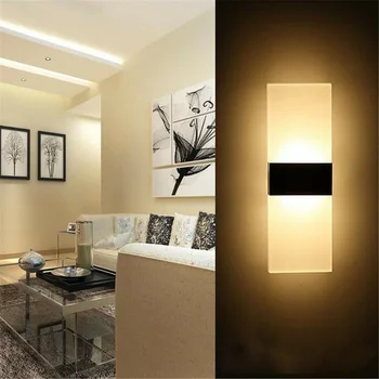 

Creative Simple Bedroom Corridor Aisle Light Right Angle Human Body Induction LED Wall Light