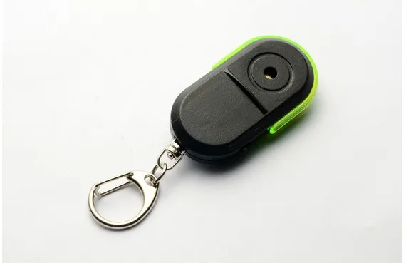 1PCS ProtableTypical Mini Anti-lost Whistle LED Key Finder Wireless Alarm Whistle Voice Control Keychains Key Finder Alarm