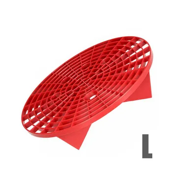

Red/black Color L Size Car Wash Grit Guard Insert Washboard Water Bucket Filter Scratch Dirt Filter For Car Washing
