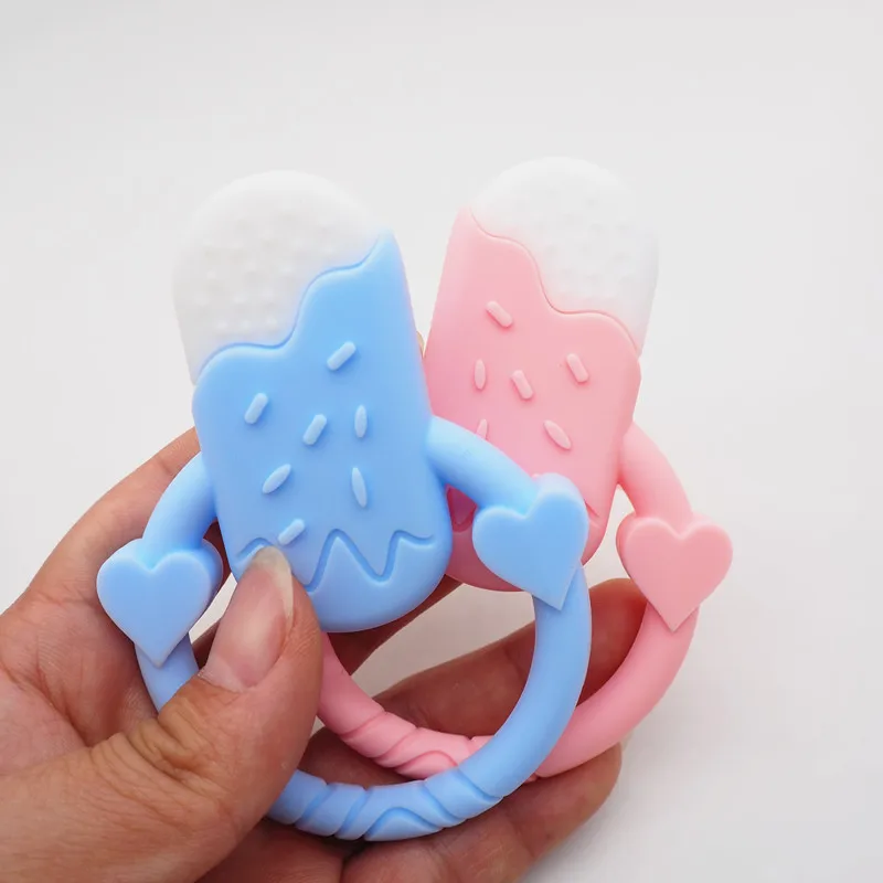 Chenkai 10 шт. силиконовый Прорезыватель для мороженого DIY детское кольцо для соски зубные кольца для детей жевательные Senroty игрушки ремесла BPA бесплатно