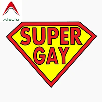 

Aliauto Funny Super Gay Car Sticker Reflective Auto Decorative Decal for Chevrolet Volkswagen Skoda Hyundai Lada, 13CM*9CM