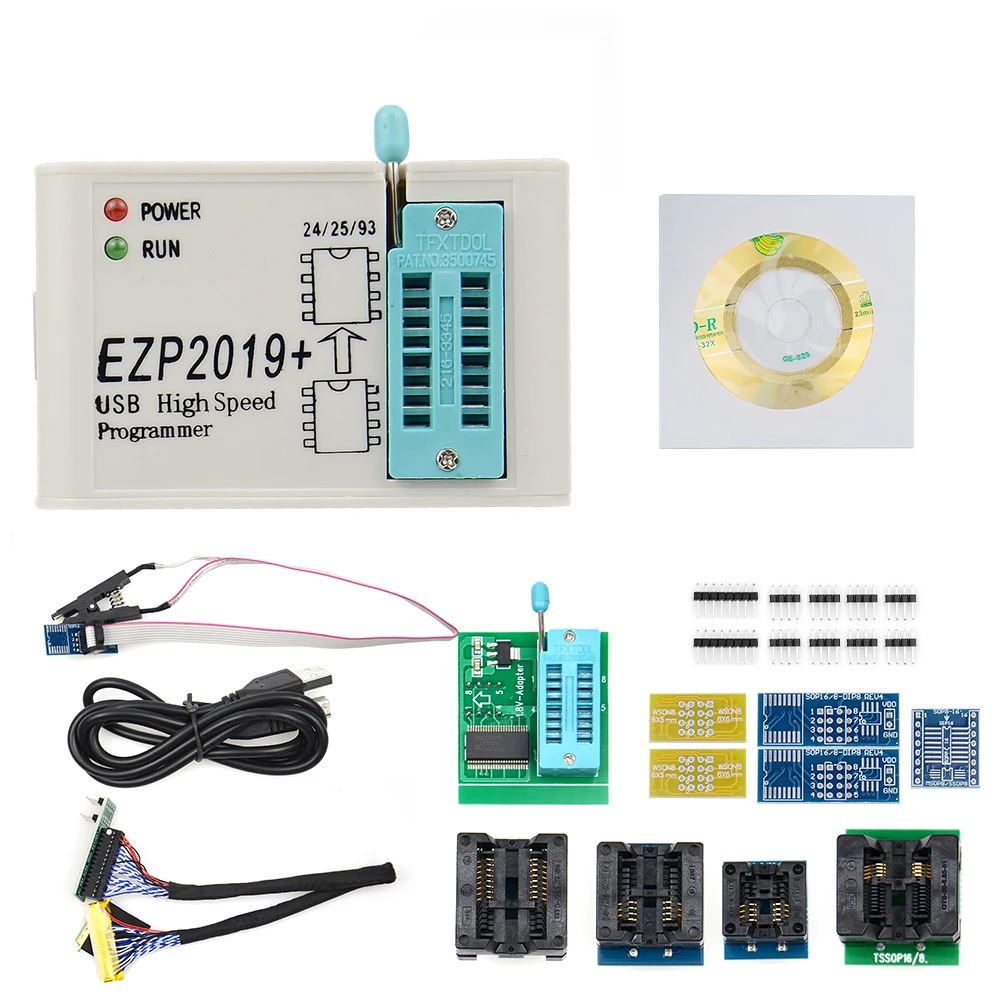 high quality auto inspection equipment EZP 2019 EZP2019+ High-speed USB SPI Programmer EEPROM minipro adapter auto battery charger