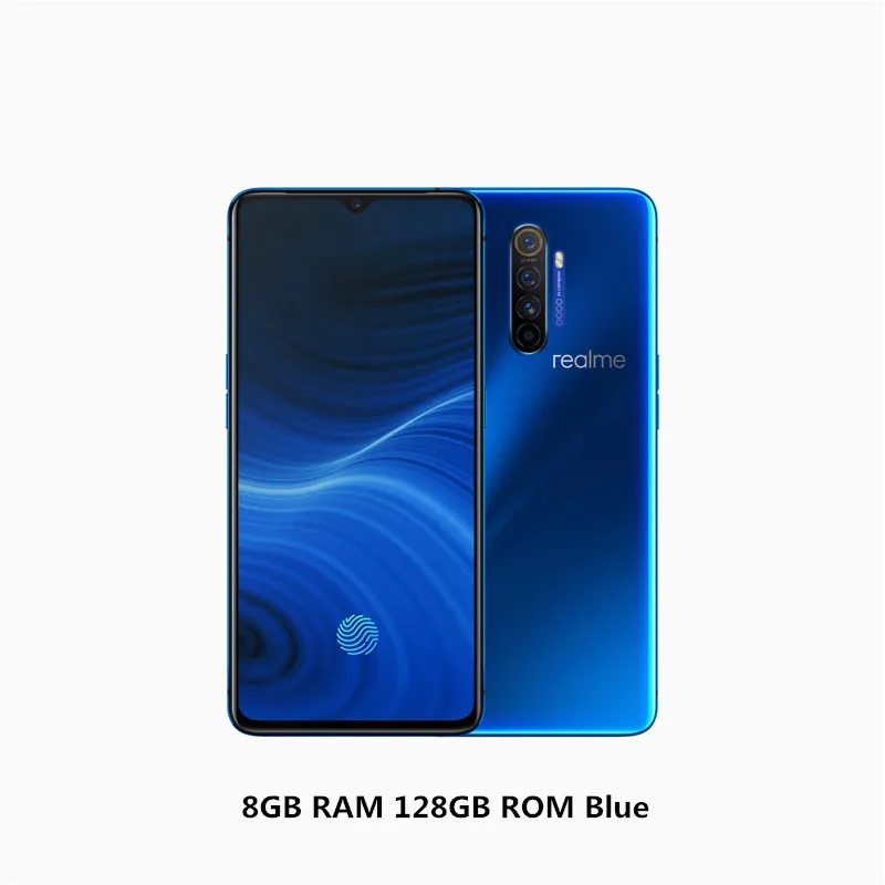 Realme X2 pro 6,5 дюймов Snapdragon 855 plus Super AMOLED 50 Вт Super VOOC 4000 мАч 4 камеры 64 мп отпечаток пальца телефон nfc - Цвет: 8GB 128GB Blue