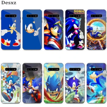 

Phone Case Glass For Samsung A51 A71 A30 A40 A50 A60 A70 S7 Edge S 8 9 10 20 Plus Cover Sonic The Hedgehog