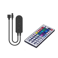 Bluetooth Controller With 44 Key IR Remote For 12V LED Strip 5050 LED Light Music Microphone Smart Device For Party Backlights