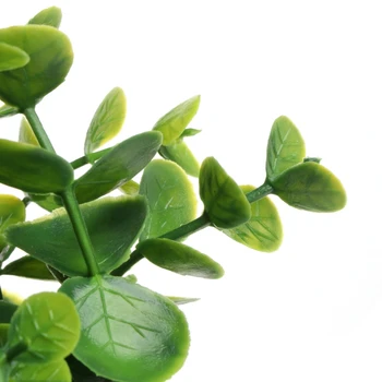 

Green Artificial Small Leaves Plant Eucalyptus Grass Pot Home Party Decoration