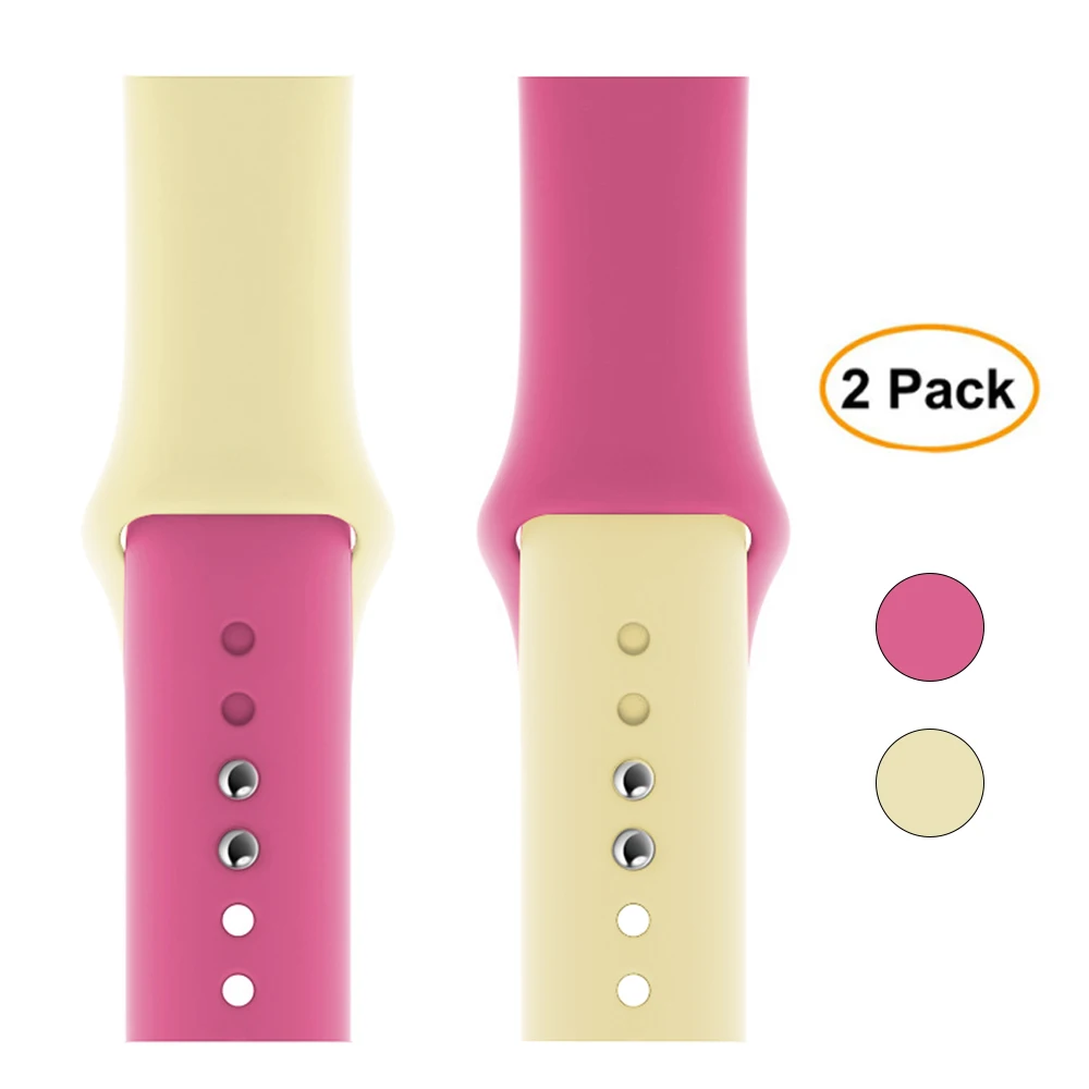 Package 38 Спортивный силиконовый ремешок для apple Watch 38 мм 42 мм 44 мм 40 мм pulseira apple iwatch аксессуары для браслетов серии 5 4 3 2 1 - Цвет ремешка: Package 38
