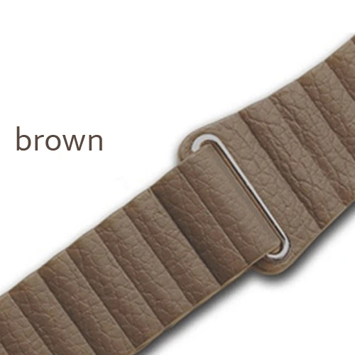 brown Кожаный ремешок для apple watch 44 мм 40 мм iwatch 42 мм 38 мм браслет для часов из натуральной кожи apple watch 5 4 3 2 1 - Цвет ремешка: brown