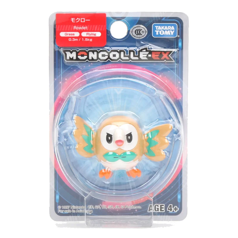 Takara Tomy Покемон Аниме солнце и луна EX Squirtle Rowlet Mimikyu фигурка 1," модель игрушки Kawaii модель украшения кукла подарок - Цвет: Rowlet