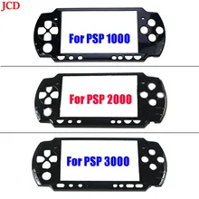 JCD 1pcs Black Front Faceplate Shell Case Cover Proctector Replacement Accessories For Sony For PSP 1000 2000 3000