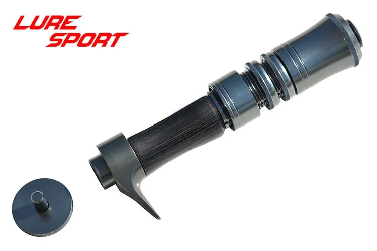 Lures port Aluminium guss Rollen halter mit Schloss hülsen 10cm Kork griff 19cm Blank rod Bauteil Reparatur DIY Zubehör – Detail 23