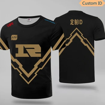 

LOL Team RNG Player Jersey Uniform T Hemd Männer Frauen Uzi Ming Xiaohu Karsa T-shirt Royal Nie Geben up Nach Name Tees Hemd