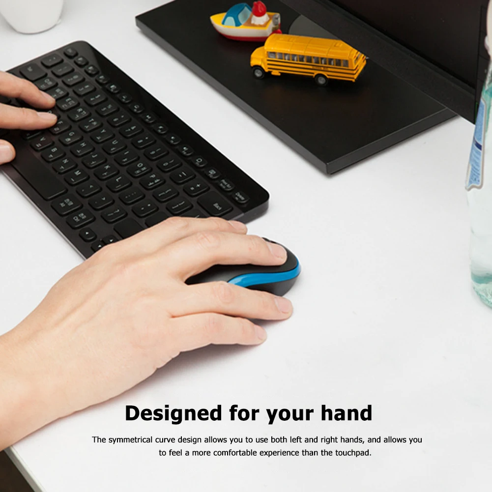 Беспроводная мышь Logitech M186 1000 точек/дюйм 2 4 ггц беспроводная для компьютера