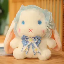 Peluche Lolita lapin pour filles, adorable et exquise, poupée douce, oreiller câlin, cadeau pour petite amie, décoration de la maison