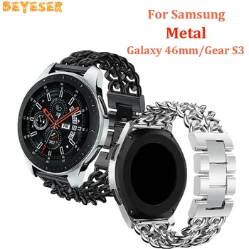 

For Samsung Gear S3 Cassic metal watches straps bracelet replacement wristband Smart accessories For Huawei Watch GT wrist strap