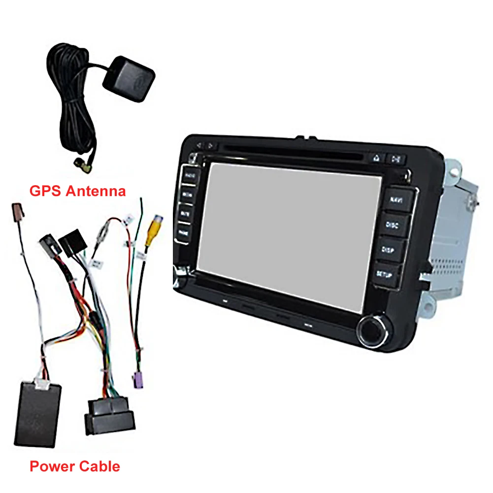 Автомобильное радио Bluetooth стерео 7 дюймов 2 Din HD GPS Навигация для VW Поддержка DVD CD SD