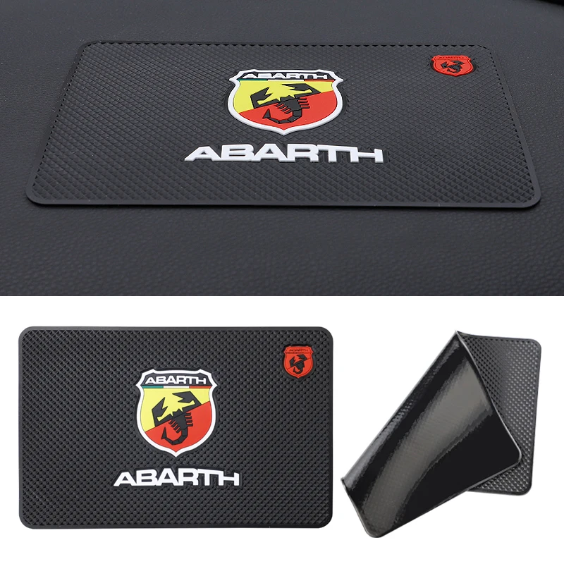 1Pcs Car Non-Slip Mat Interior Dashboard Phone PVC Anti-Slip Sticky Gel Pad For FIAT Abarth 500 Grande-Punto Astra Bravo Panda | Автомобили
