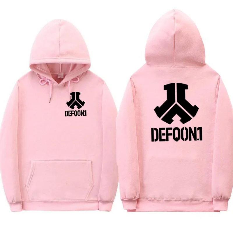 Pink-HS03 Новинка Defqon 1 толстовки рок-группа хип-хоп Мужская Толстовка зима осень Уличная Повседневная Флисовая Толстовка Пуловер - Цвет: Pink-HS03