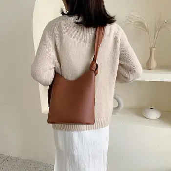 

2pcs/set Hot Sale Handbags Classic Delicate Large Capacity Messenger Shoulder Handbag Women Leather Bucket Clutch