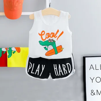 

2020 Summer Baby Boys Sets Vest and Shorts