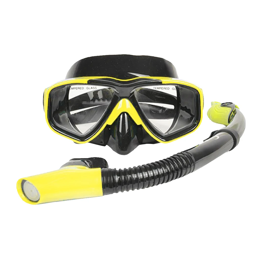 Adjustable Adult Diving Snorkeling Freediving Mask Snorkel Set Dive Goggles Water Sports Free Diving Spearfishing Swimming