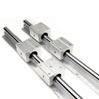 

SBR16 linear rail length 300mm/400mm linear guide 2pcs with SBR16UU linear block 4pcs cnc