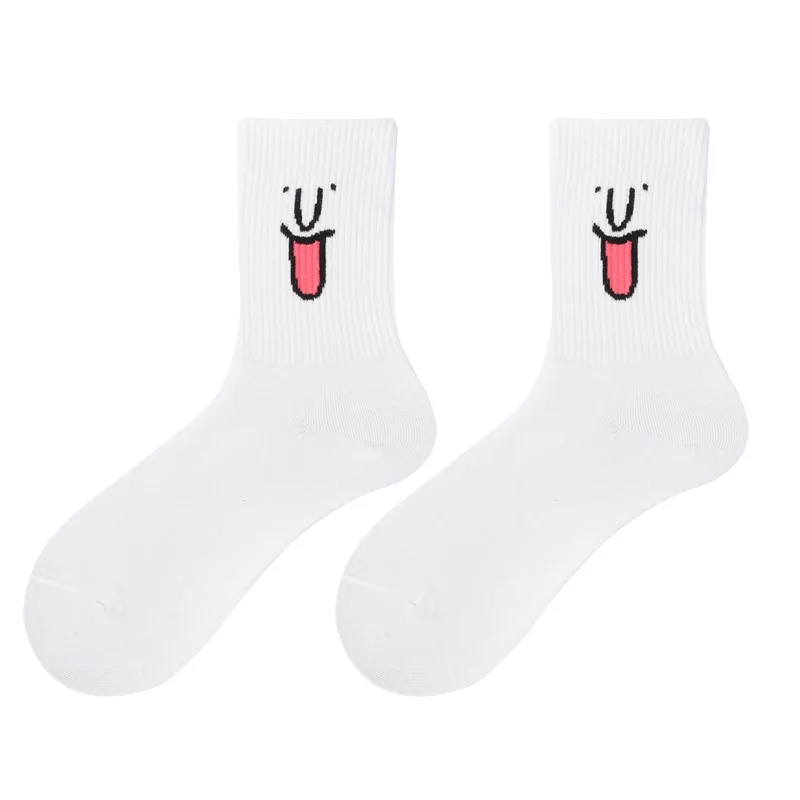 Мужские носки унисекс в стиле Харадзюку, разноцветные смешные мужские носки, 100 хлопок, 1 пара, Kawaii, Размеры 35-42 - Цвет: 4