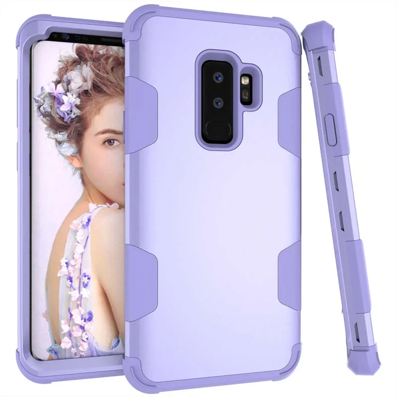 S9 PLUS Цветной чехол для телефона противоударный силиконовый гибридный Жесткий ПК чехол для телефона samsung Galaxy S9 S9 PLUS распродажа - Цвет: S9 PLUS