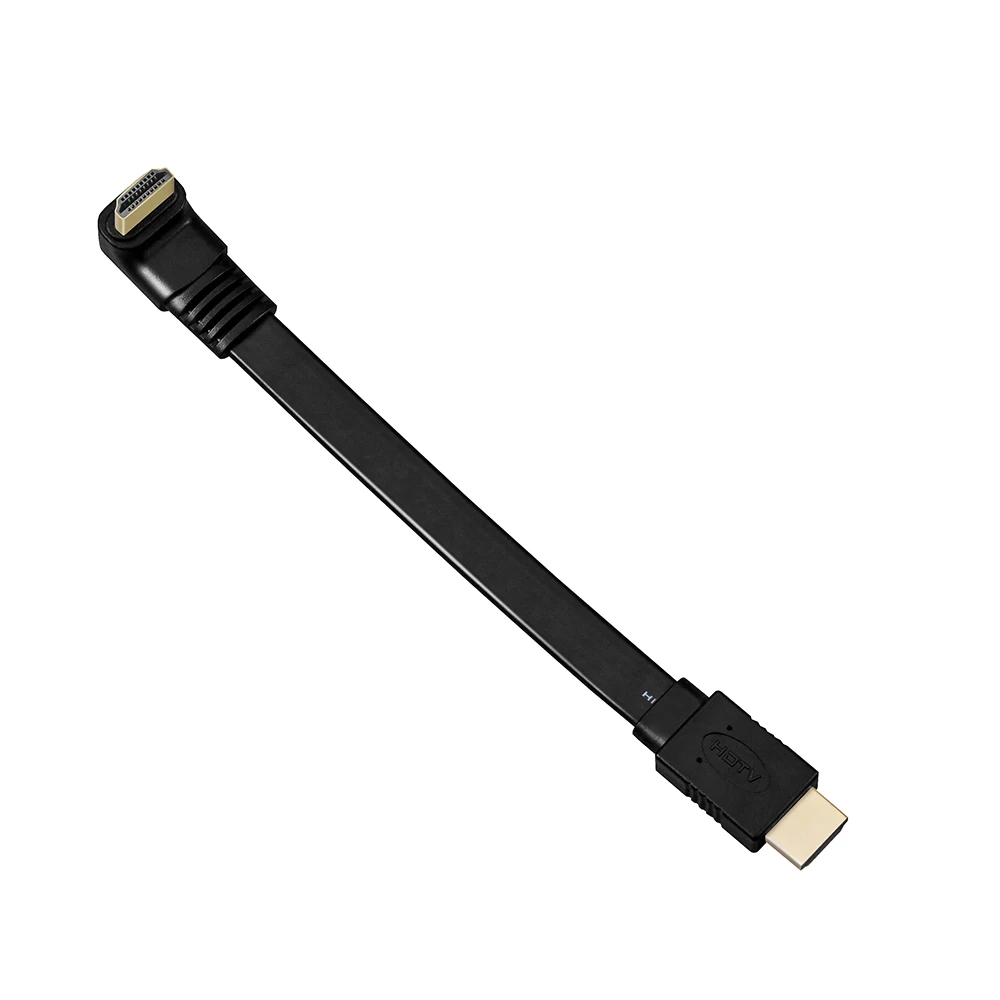 0,3 M 4K* 2K плоский HDMI под прямым углом 90 270 кабель для высокоскоростной передачи данных для 3D ТВ 1,4 свинца золота