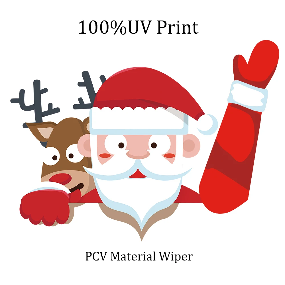 

1 PCs Removable Snowman Decal Sticker Christmas Car Sticker Rear Wiper Decal Cute Cartoon Wiper Windshield Poster