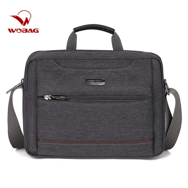 Cross Section Solid Color Men Business Messenger Bag Casual Shoulder Zipper Computer | Багаж и сумки