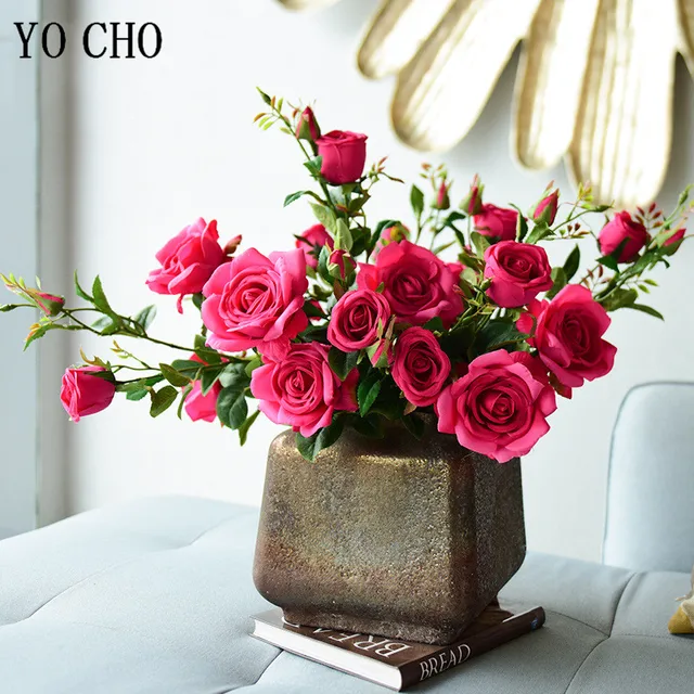 24 Fiori Finti Teste Multicolore - Decorazione In Tessuto Per Matrimoni E Feste - Foto 6