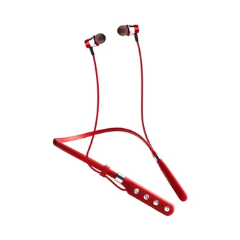 

Newest Hanging Neck Earphones Wireless Bluetooth V5.0 Handsfree in-Earphones Stereo Sound Noise Reduction with Microphone