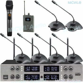 

Pro 400 Channel CCS 900 Ultro Discussion Digital Wireless Microphone CCS-DL with 8 Cardioid Desktop Gooseneck Mic System