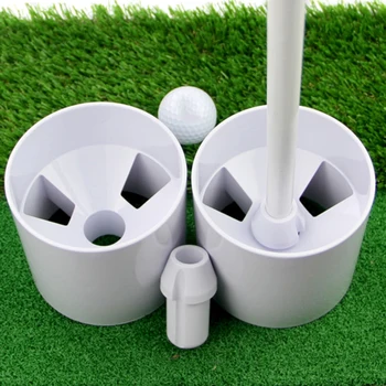 

Golf Aids Hole Cup Contains Hole Core Putter Exerciser Golf Swing Tool Backyard Practice Chipping Golf Training Accessories *