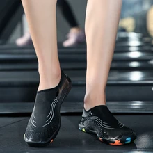 Мужские и женские кроссовки, быстросохнущие, унисекс, акваобувь и водонепроницаемая обувь для бассейна, пляжа, ходьбы, бега, без шнуровки, резиновая подошва, обувь