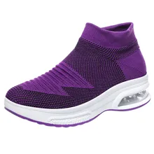 SAGACE спортивная обувь женские шлепанцы на высокой танкетке светильник Вес кроссовки для Для женщин Повседневное обуви Туфли без каблуков высокие кроссовки Для женщин s зима