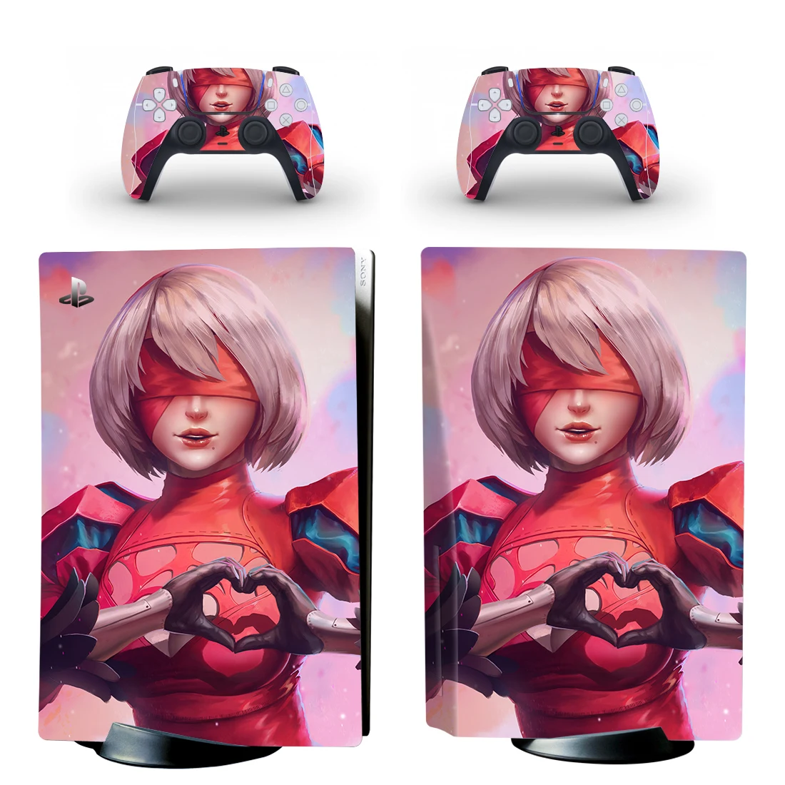 保護 PS5ディスク版コンソールと2つのコントローラー用のアニメデカールスキンビニールカバースキンラップ、気泡のない、耐久性のある、 保護 PS5  デジタル版コンソールと2つのコントローラー用のアニメデカールスキンビニールカバースキンラップ、気泡のない、耐久性の ... 保護 PS-5ディスク版コンソールおよび2コントローラー用デカールスキンPS 5ディスクバージョン用ビニールカバースキンラップ 40