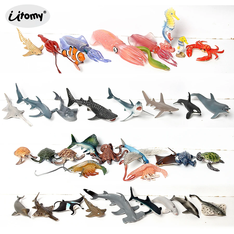 21cm Sailfish Realistic Sea Animal Model Solid Plastic Figure Ocean Toy 