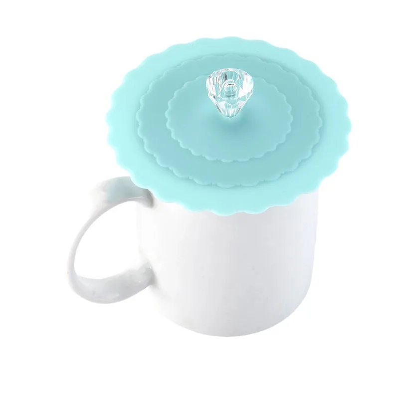 Top selling Cup Lid Cover Lace Silicone Diamond Cup Lid Thermal Insulation Cup Cover Dust-proof leakage-proof Reusable Cup Lid