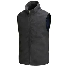 Мужской жилет с начесом и толстым, весна и осень, стиль, теплый мужской жилет, спортивный жилет, мужской жилет большого размера