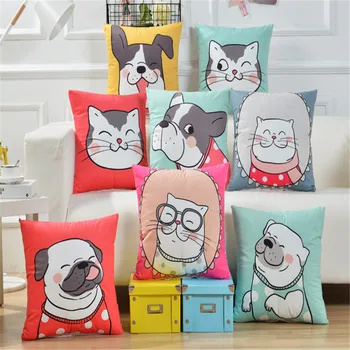 

Cute Cat Printing Cushion Animal Series Cushion For Sofa Throw Pillow Car Chair Decorative Pillow