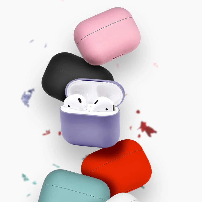 Жидкие силиконовые беспроводные Bluetooth наушники чехол для Airpods Pro Чехол Жидкий Apple