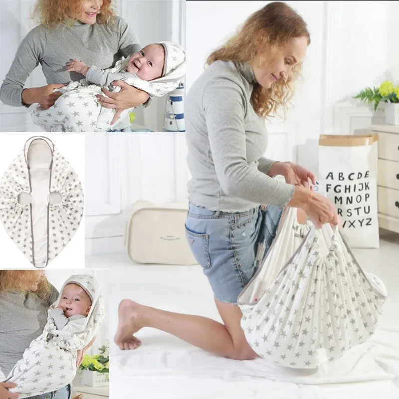 

Portable Baby Swaddle Wrap Parisarc 100% Cotton Soft Infant Newborn Baby Products Blanket & Swaddling Wrap Blanket Sleepsack cap